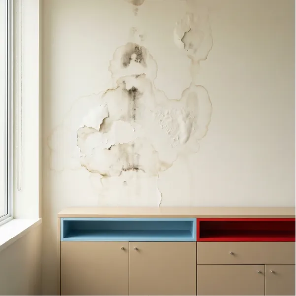 Filtraciones de agua por fachada, terraza o sótano